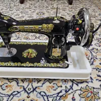 چرخ خیاطی قدیمی فلینگ من همراه جعبه چرخ