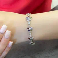 دستبند کادویی نقره بدون دستمزد امرالدکات کد069|بدلیجات|تبریز, |دیوار