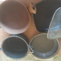 قابلمه و ماهیتابه و کتری کارکردهتفلون ماهیتابه چدن