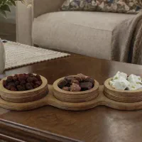 اردوخوری سه پیاله چوبی