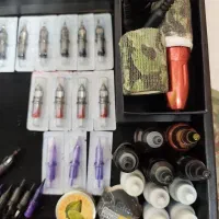 پک کامل دستگاه تاتو پن راکت نیو همراه ترانس|آرایشگاه و سالن‌های زیبایی|تهران, خواجه نظام الملک|دیوار