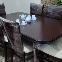 میز ناهارخوری ۶نفره تمام چوب راش ترک نونونو|میز و صندلی غذاخوری|شیراز, لشکری‎|دیوار