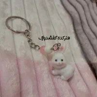 جاکلیدی خرگوش مخملی صورتی|زیورآلات و اکسسوری|قم, بنیاد|دیوار