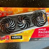 کارت گرافیک 6700 xt سافایر نیترو پلاس ۱۲ گیگ