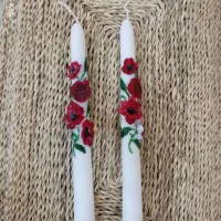 شمع طرح انار یلدایی سبز دست‌ساز|صنایع دستی و سایر لوازم تزئینی|فولادشهر, C5|دیوار