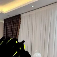پرده توری با والان