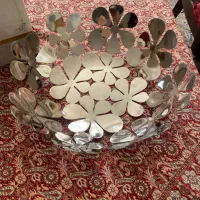 ظرف میوه خوری نقره ای