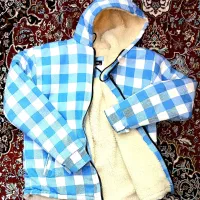 کاپشن پشمی چهارخانه