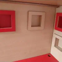 تخت خواب دوطبقه کمجا ام دی اف|تخت و سرویس خواب|ری, فیروزآباد|دیوار