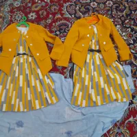 پیراهن دخترانه دو قلو