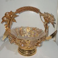 جا میوه ای آب طلا کاری شده