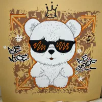 تابلو رنگ روغن خرسی