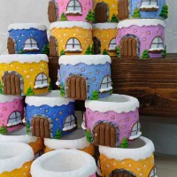 مجسمه نماد سال هدیه کریمس کاکتوس مگنت یخچال