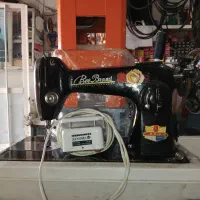 چرخ خیاطی برقی دستی سه گل قدیم ژاپنی