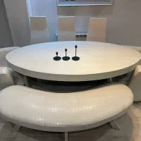 میز ناهارخوری ۸ نفره چرم