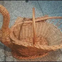 سبد حصیری طرح قو