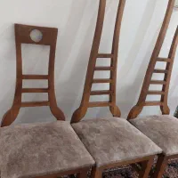 صندلی چوبی|میز و صندلی غذاخوری|نمین, |دیوار