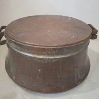 قابلمه مسی قدیمی بزرگ عتیقه