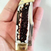 چاقو زنجان تیغه استیل ضد زنگ دسته شاخ