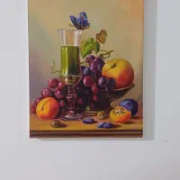 نقاشی مجموعه میوه ها