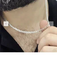 زنجیر نقره طرح ملوانی عیار 925