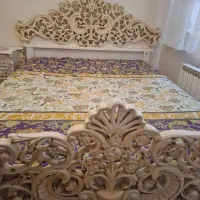 تخت دونفره تمام چوب با تشک طبی|تخت و سرویس خواب|تهران, سهروردی|دیوار