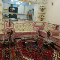 مبل راحتی 7 نفره و سه عدد جلو مبلی