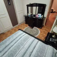 سرویس میزتوالت و کتابخانه پولیش مشکی|تخت و سرویس خواب|تهران, سازمان آب|دیوار