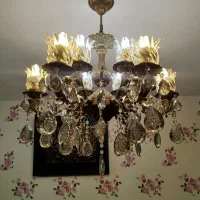 لوستر ۶ شاخه ۱۲ شعله|لوستر و چراغ آویز|زنجان, |دیوار