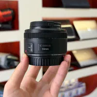 لنز کنون canon 50mm f1.8 stm تمیز