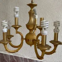جهت فروش لوستر طلایی برنجی تماس فقط
