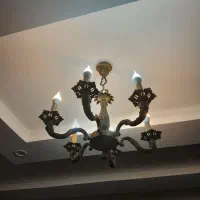 ست لوستر برنجی اصل آنتیک|لوستر و چراغ آویز|رشت, دخانیات|دیوار