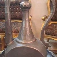 افتابه لگن مسی الماس تراش|کلکسیون اشیاء عتیقه|اصفهان, آبشار|دیوار