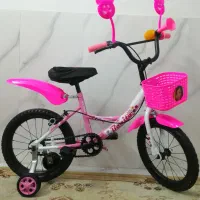 دوچرخه سایز 16 و20 دخترانه صورتی