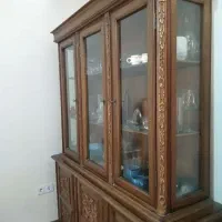 بوفه ویترین چوبی|بوفه، ویترین، کنسول|قدس, شهرک دانش|دیوار