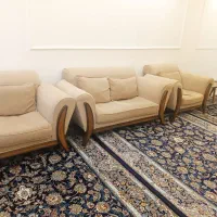 مبل راحتی  هفت نفره وسه عدد جلو مبلی|مبلمان خانگی و میز عسلی|ملایر, |دیوار