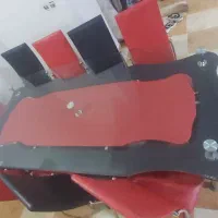 فروش میز ناهار خوری ۱۰ نفره با صندلی ها|میز و صندلی غذاخوری|کرج, ساسانی (قلمستان)|دیوار