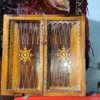 تخته نرد عتیقه سنگین وزن تمام چوب جنگلی