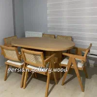 سولِمیرا میز ناهارخوری حصیری دارلونا پرومکس|میز و صندلی غذاخوری|تهران, تسلیحات|دیوار