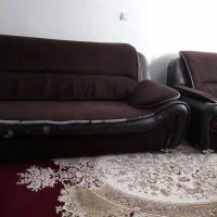 مبل هفت نفره چرم|مبلمان خانگی و میز عسلی|دهاقان, |دیوار