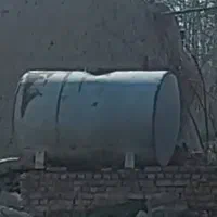 تانکر آب گالوانیزه ۲۰۰۰لیتری ورق کلفت قدیمی محکم