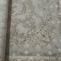 فرش ابریشم گل برجسته چک شش ماه|فرش|مبارکه, |دیوار