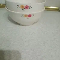 2دست کاسه سفالی و 6 دست استکان