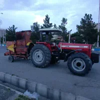 خرمنکوب پشت تراکتور