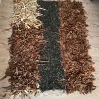 فرش فانتزی چرم طبیعی خارجی|فرش|بابلسر, |دیوار