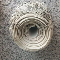 سه عدد پرده عمودی رنگ کرمی روشن با نقش نخل