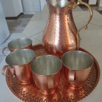 ست پارچ و لیوان و سینی مسی نانو