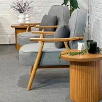 مبل راحتی دسته چوبی مبل مینیمال شیک