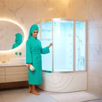 وان جکوزی سونا بخار کابین دوش برای خونه ویلا مشهد