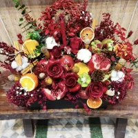 میوه آرایی. خنچه عروس داماد